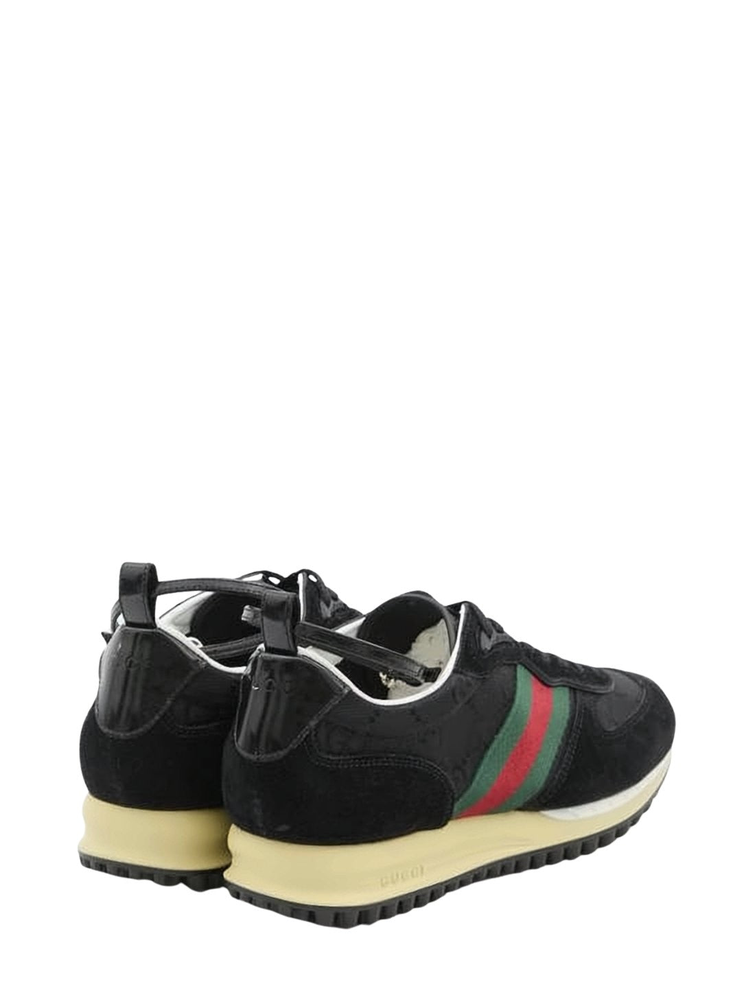 Low-Top Suede and Nylon Sneakers