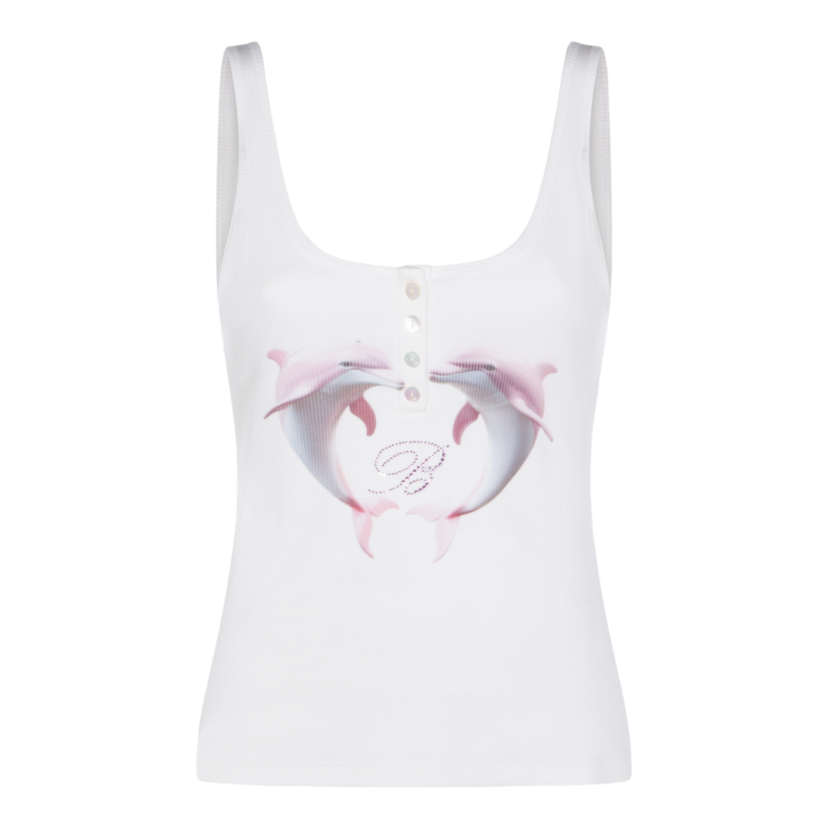 Fitted Neutrals Top With Subtle Detailing