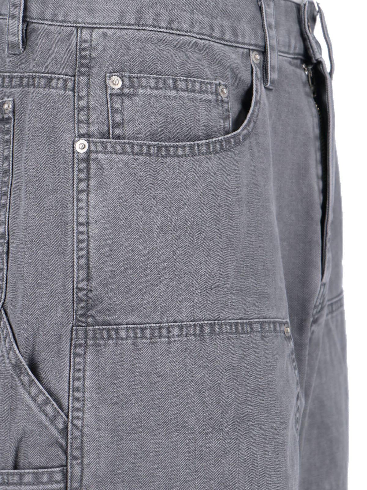 Straight-Leg Cargo Shorts And Zip Fly Closure