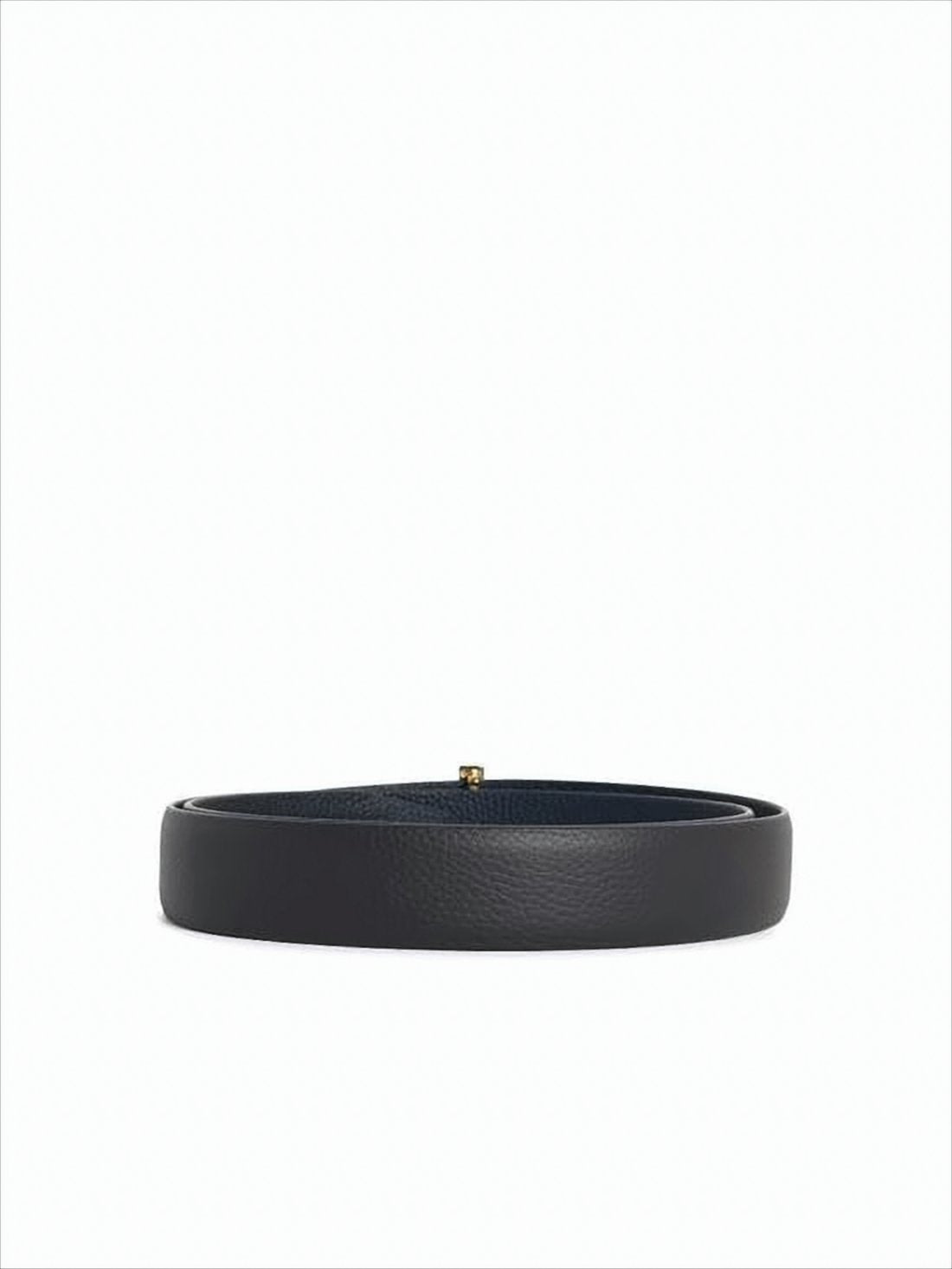 Minimalist Black Calf Leather Belt