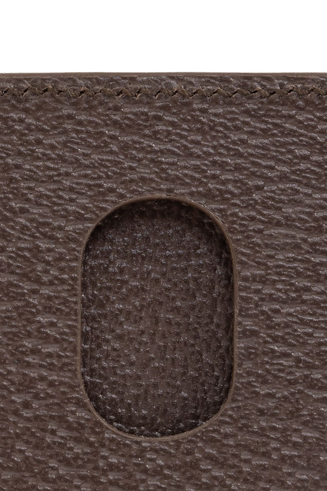 Canvas and Leather Monogram Cardholder
