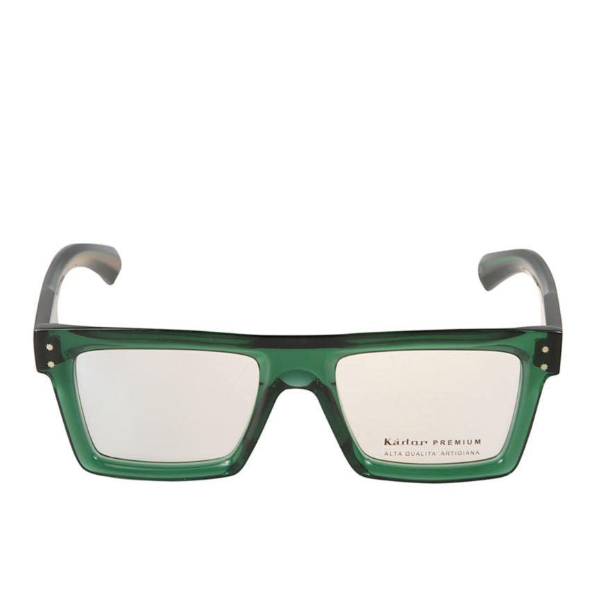 Premium 7 Translucent Deep Green Rectangular Eyeglasses