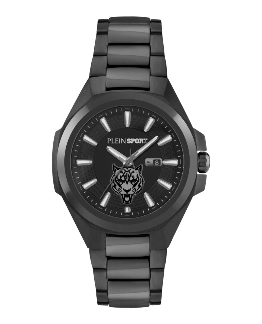 Tigermaster Bracelet Watch With Black Enamel Dial