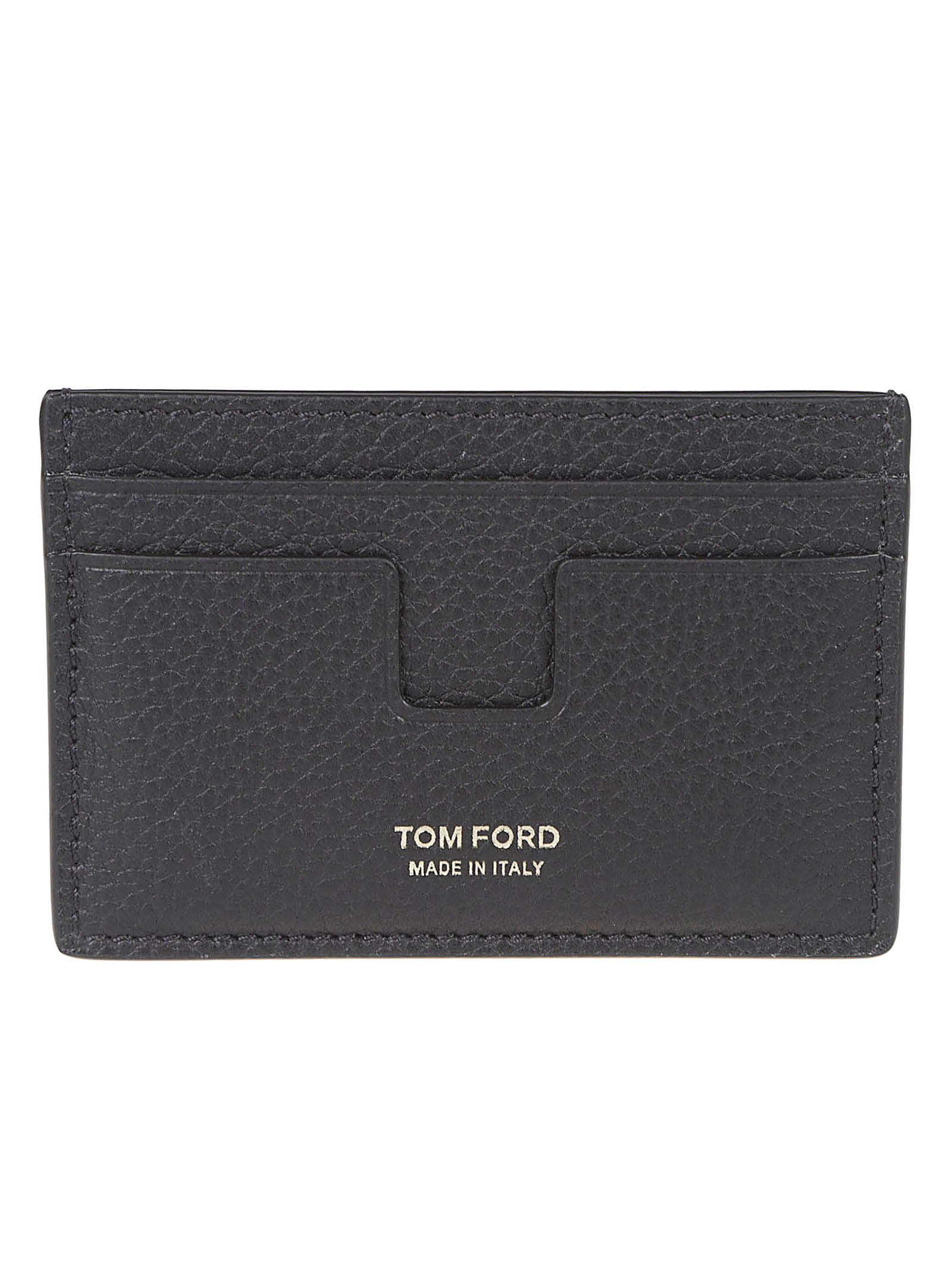 Textured Black Leather Cardholder