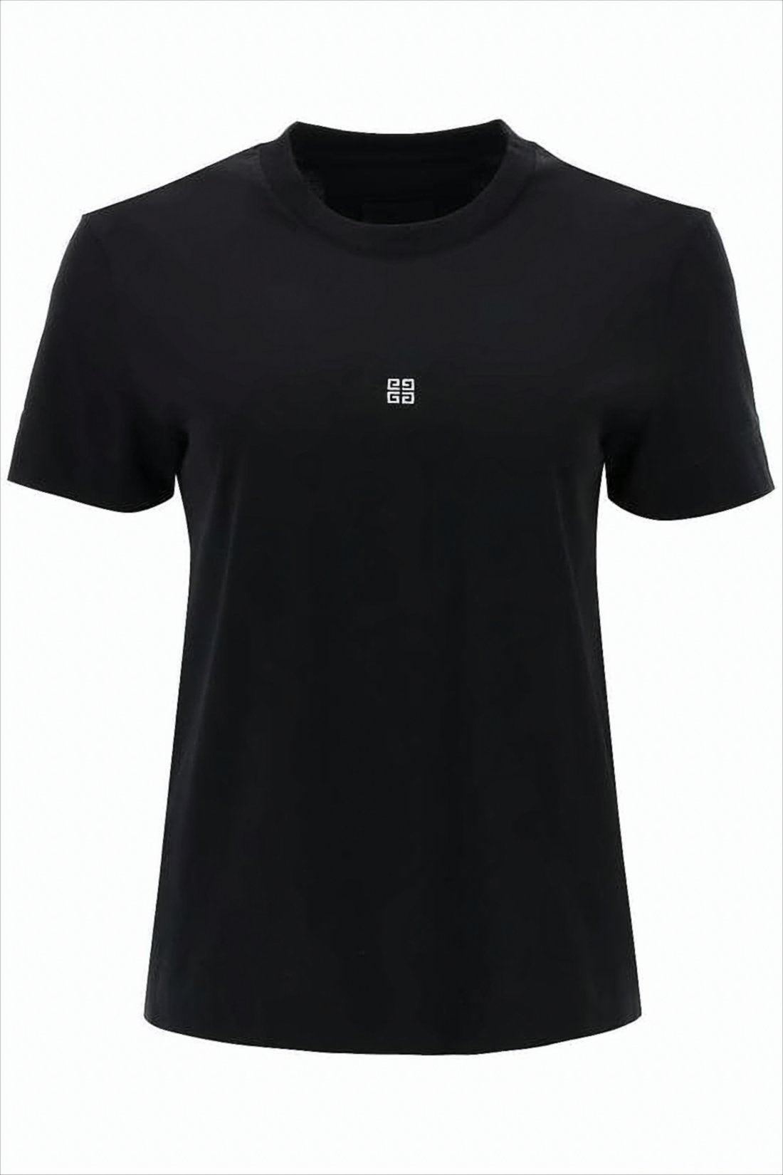 Minimalist Short-Sleeve Black T-Shirt with Subtle Logo