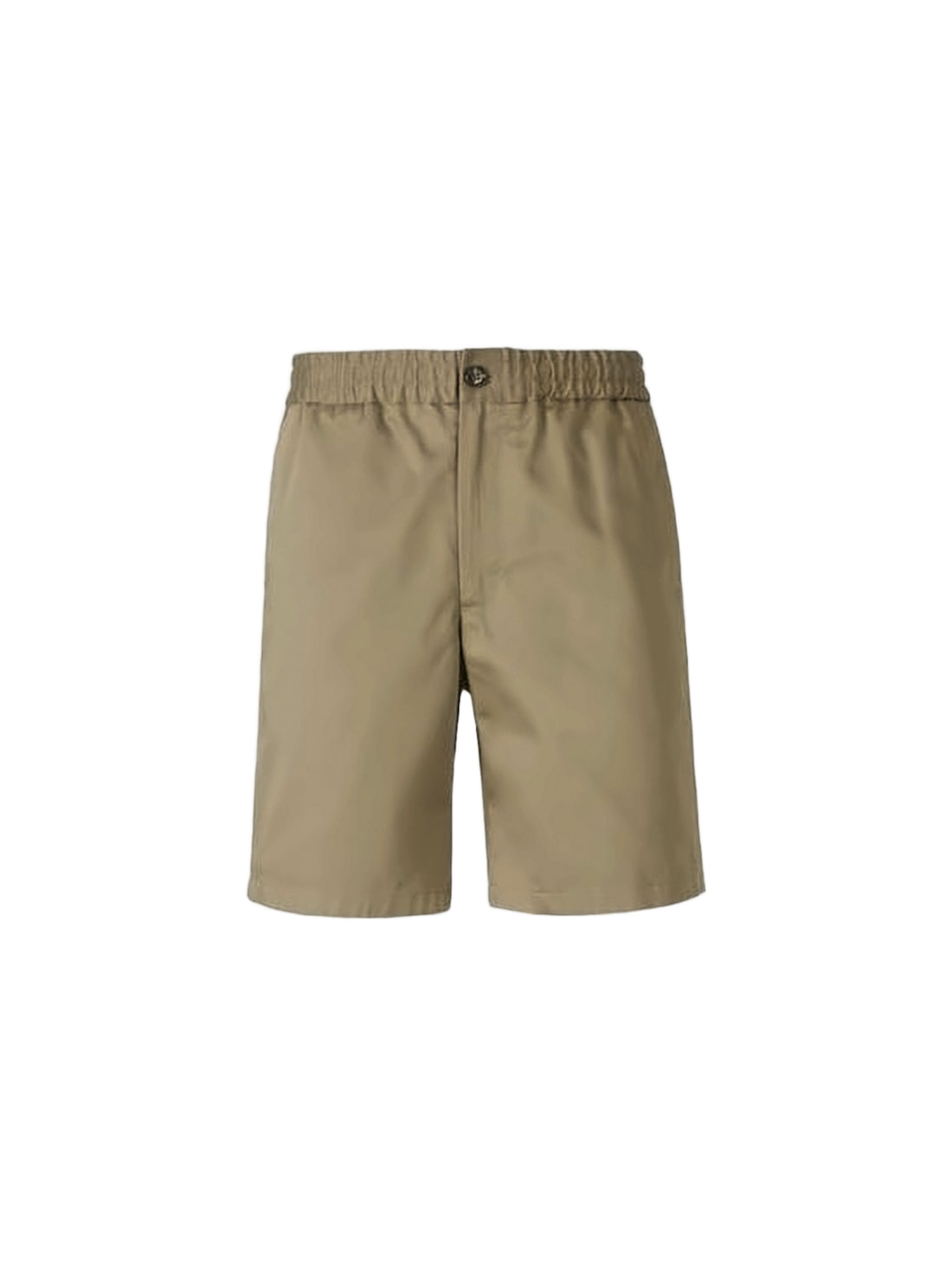 Minimalist Brown Shorts with Elastic Waistband