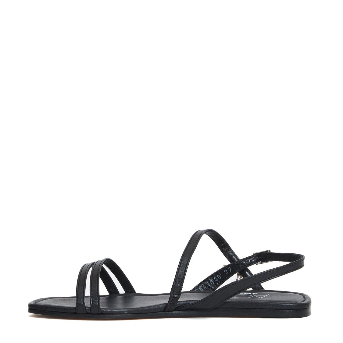 Black Flat Sandals With Straps