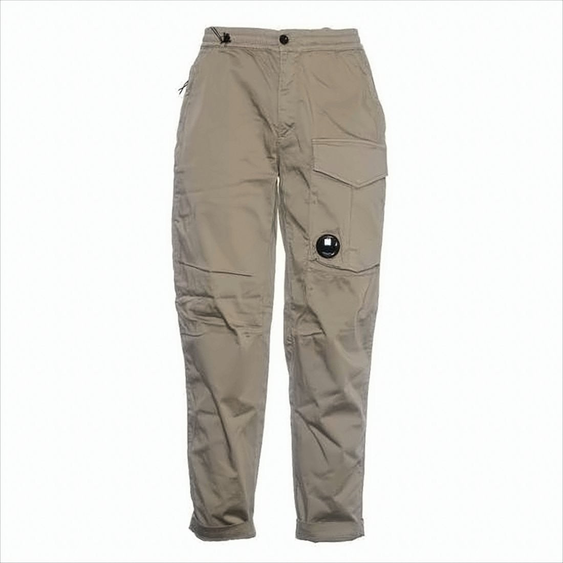 Relaxed Fit Straight Pants with Flap Pocket