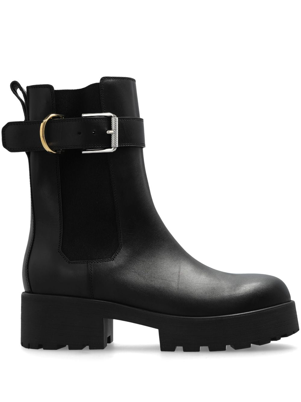 Black Calf Leather Boots