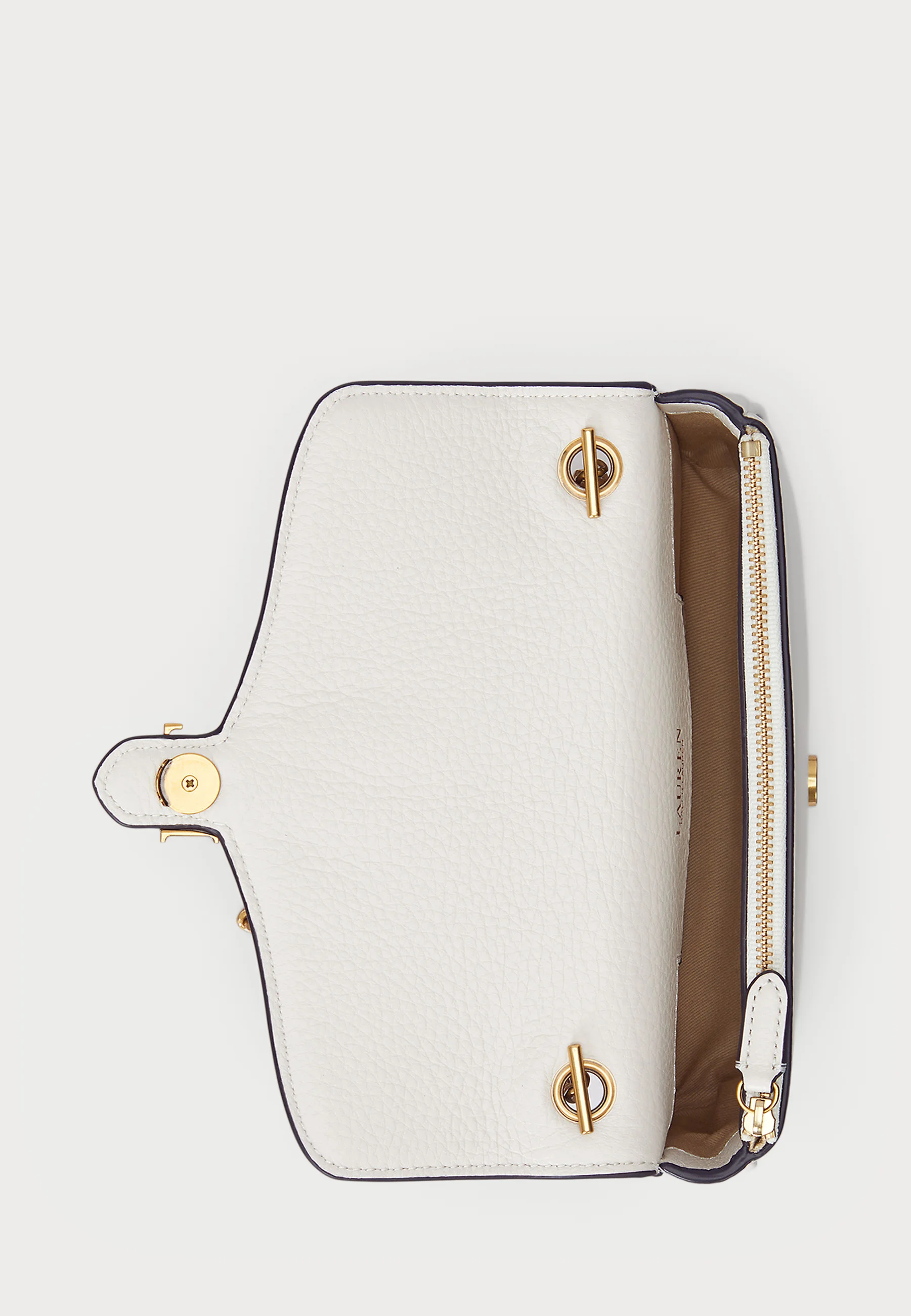 White Bradley Luxe Leather Chain Wallet