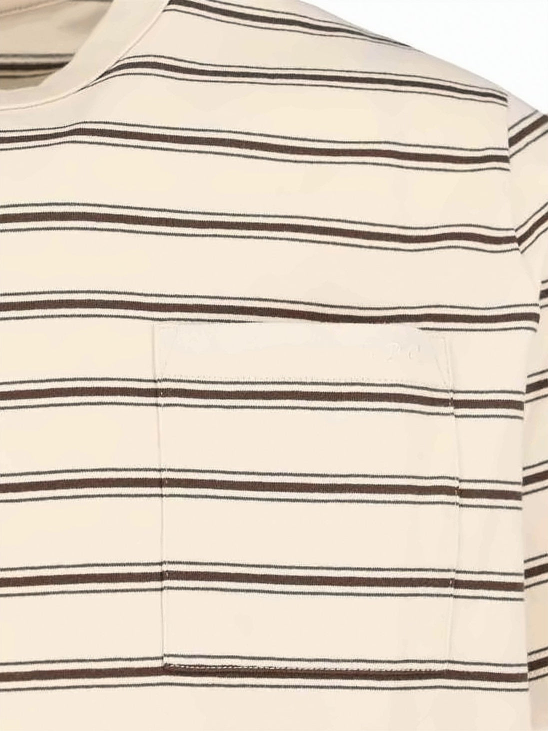 Short-Sleeved T-Shirt with Contrasting Stripes