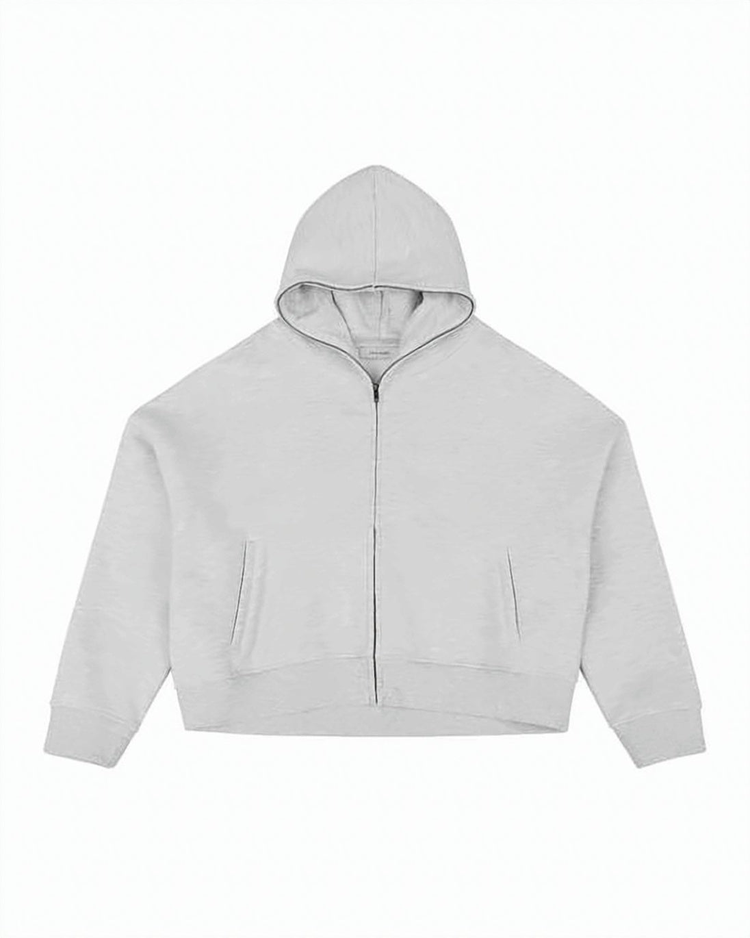 Cropped Grey Bomber Jacket