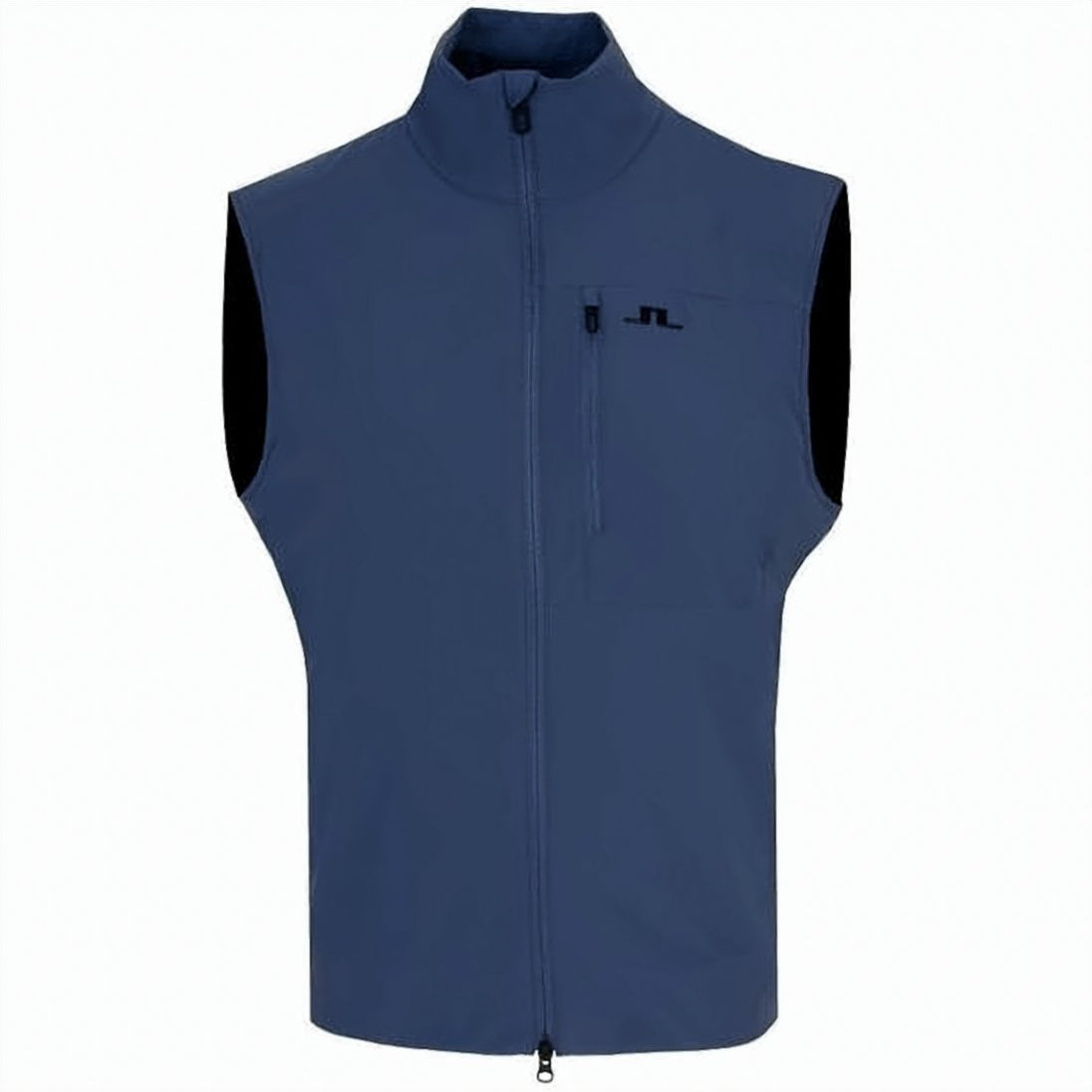 High Collar Blue Sports Vest