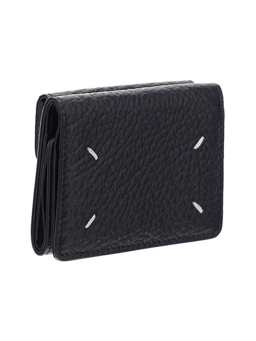 Textured Calf Leather Bifold Wallet