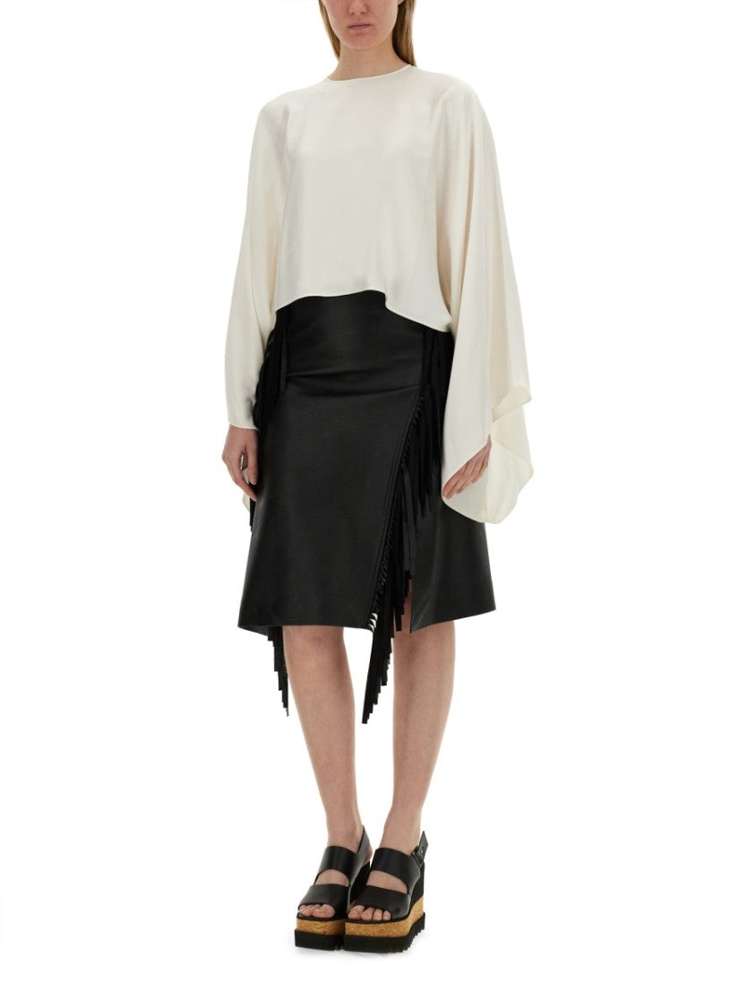 Black Fringed Skirt