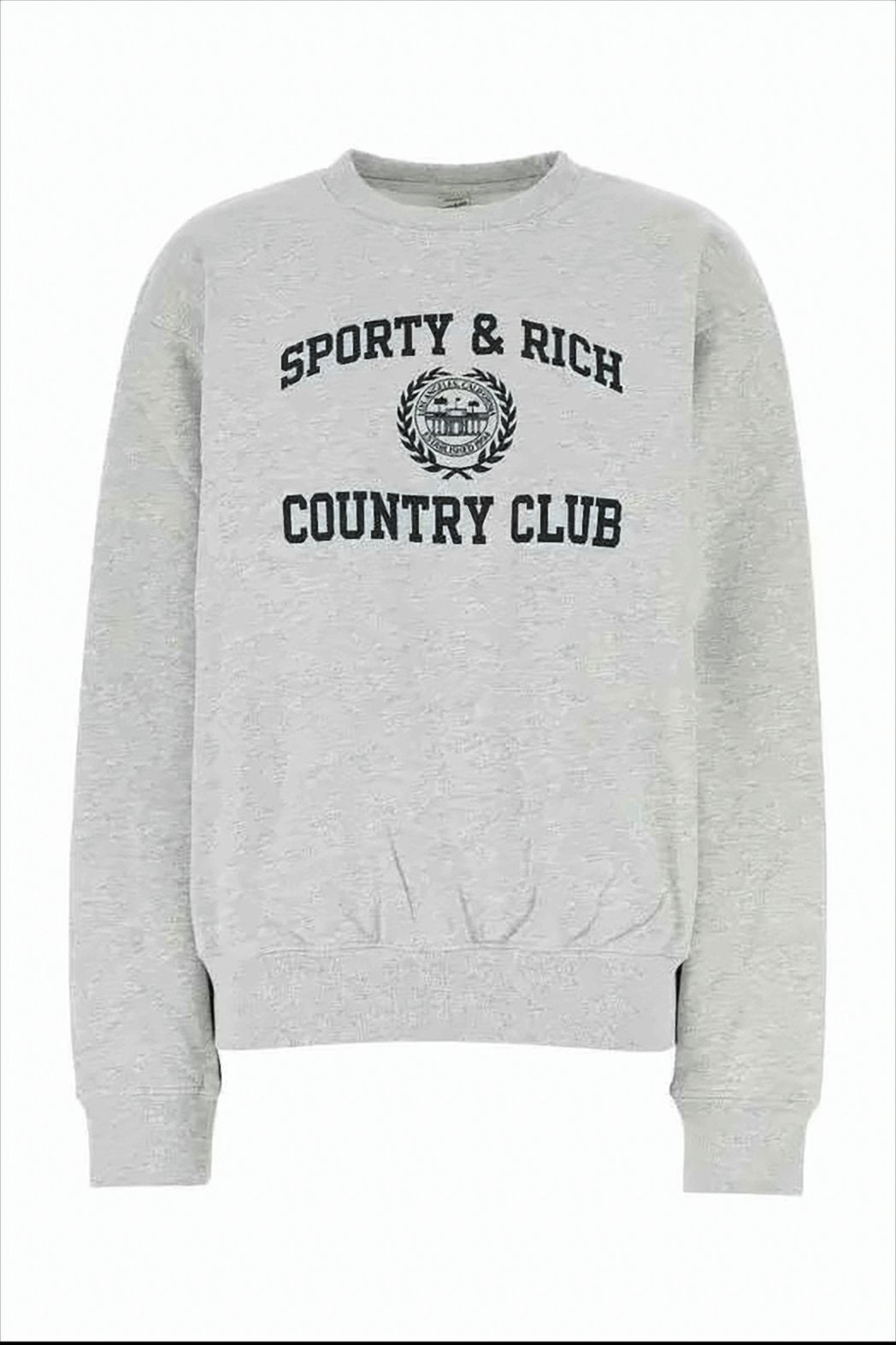 Long-Sleeved Sweatshirt with Emblem Design