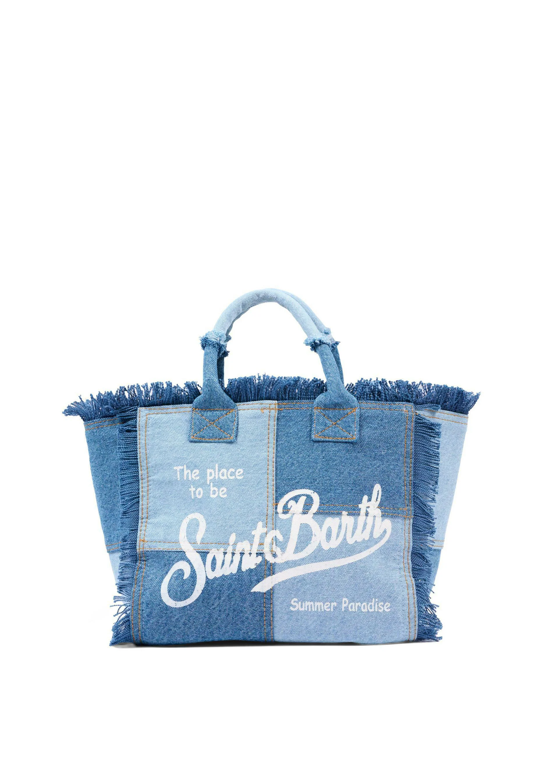 Denim Blue Colette Cotton Handbag