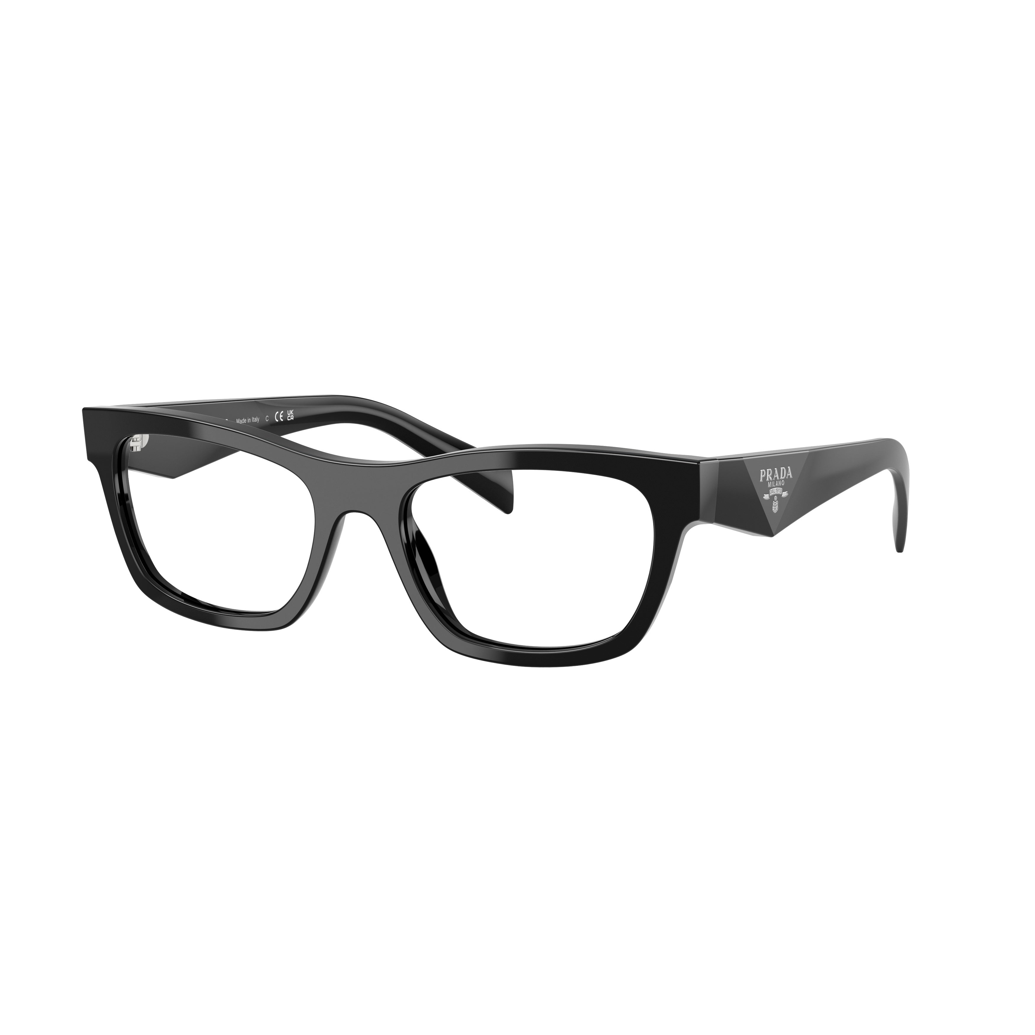 0pr B01v Rectangular Black Acetate Eyeglasses