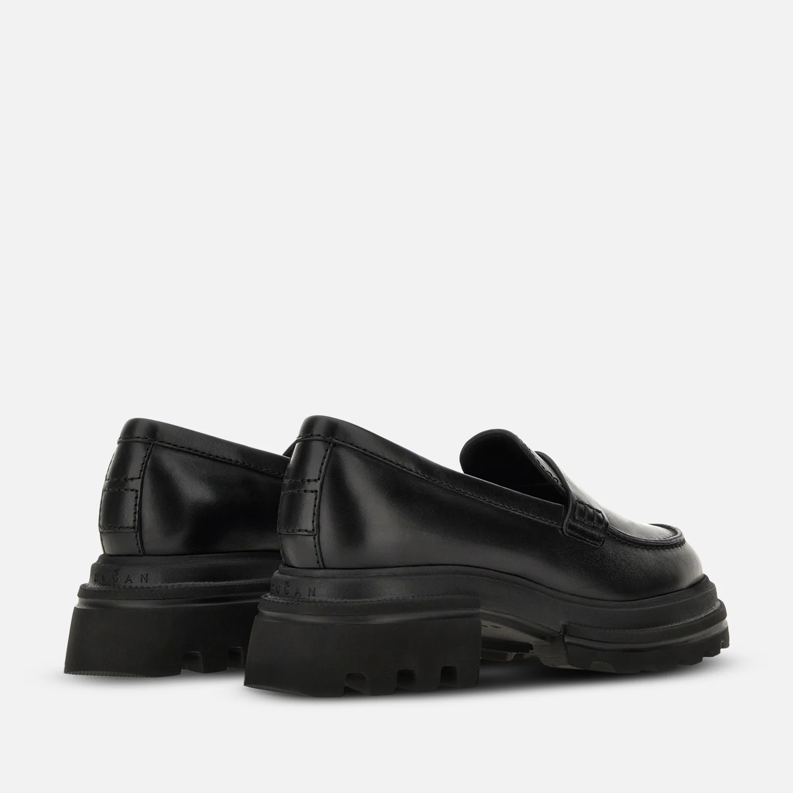 Luxe Black Calfskin Loafers With Refined Details