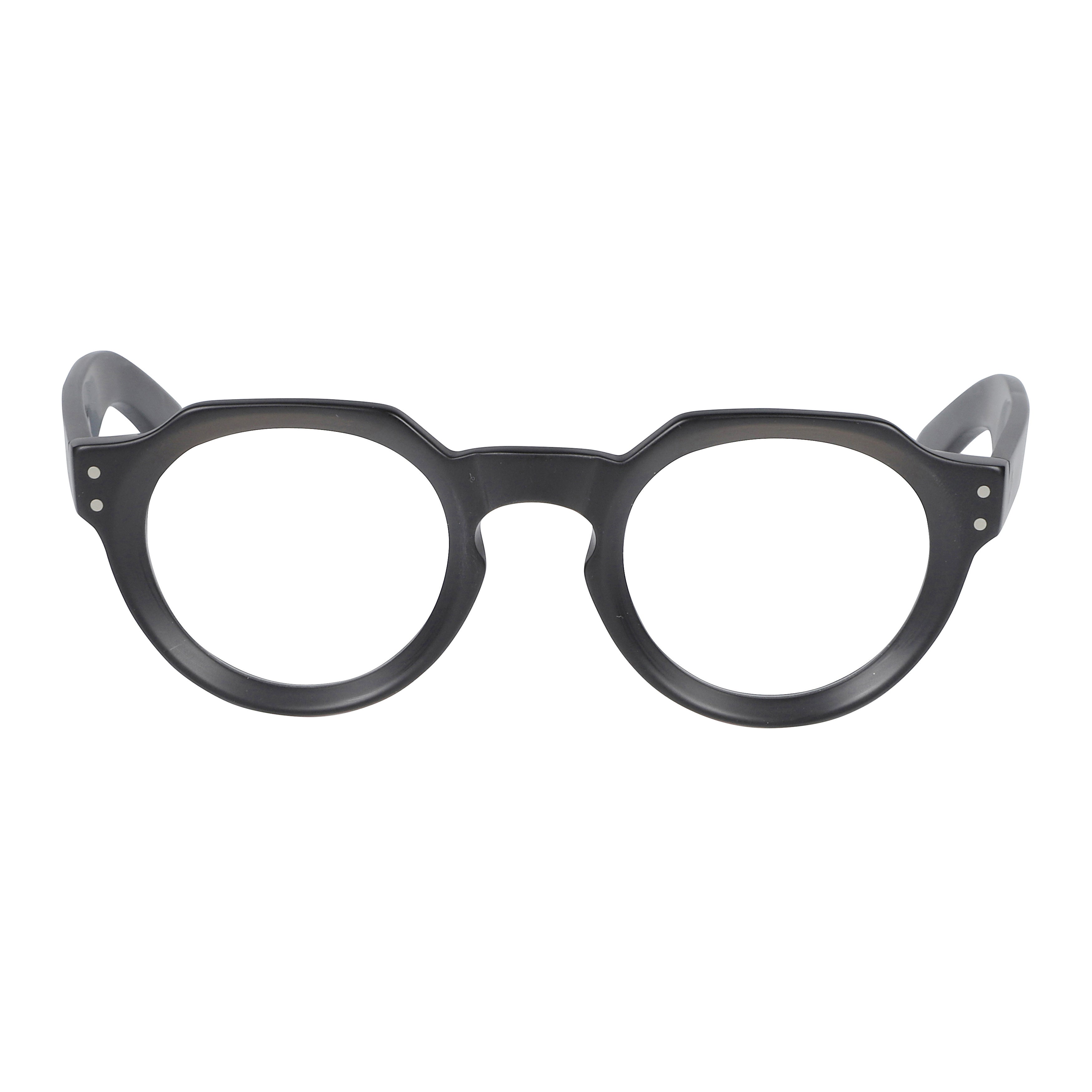 Spike Bold Rounded Sunglasses with Keyhole Bridge