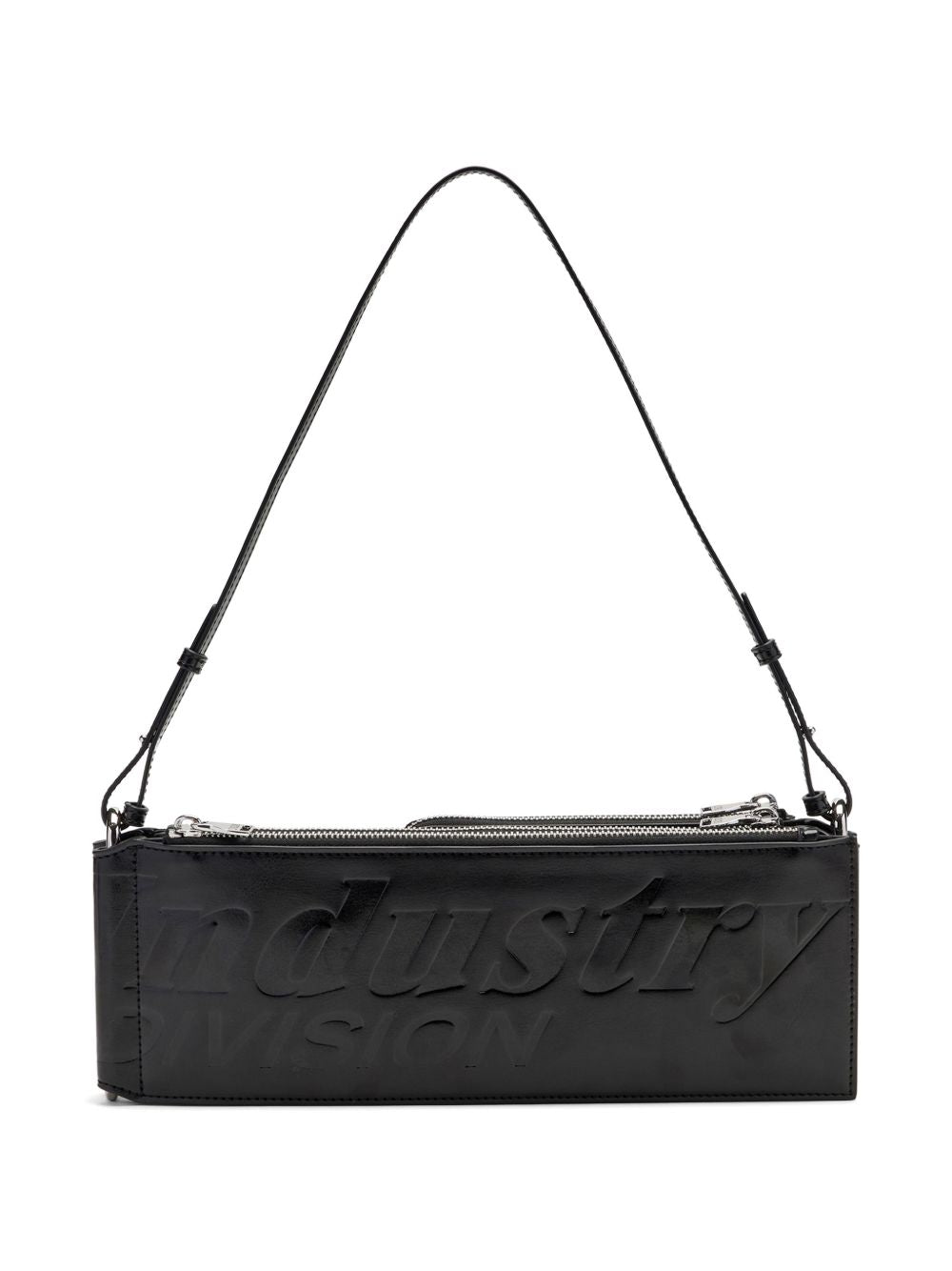 Structured Black Bag With Slim Shoulder Strap