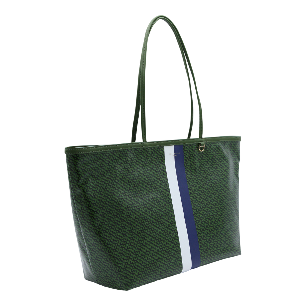 Structured Handbag with Smooth Green Exterior