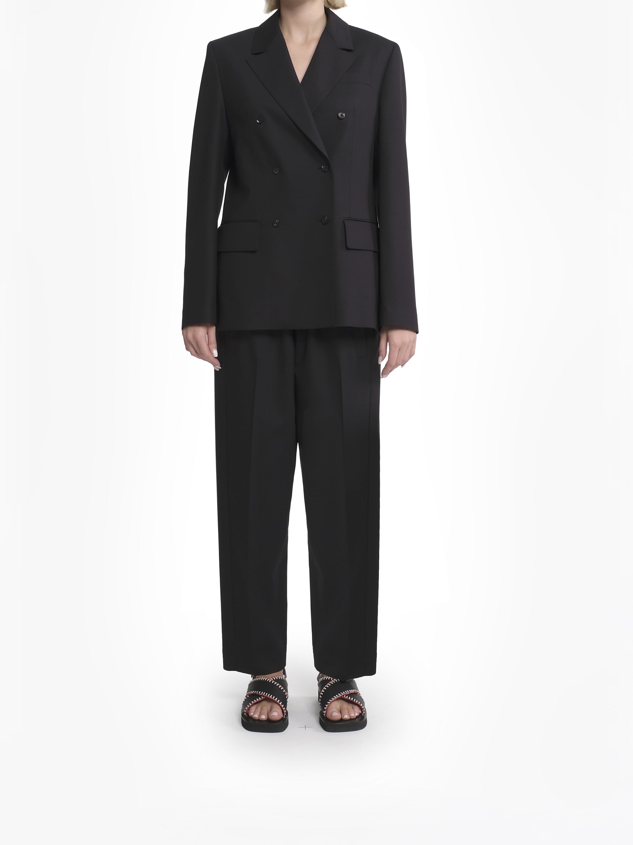 Soho Tailored Double-Breasted Blazer