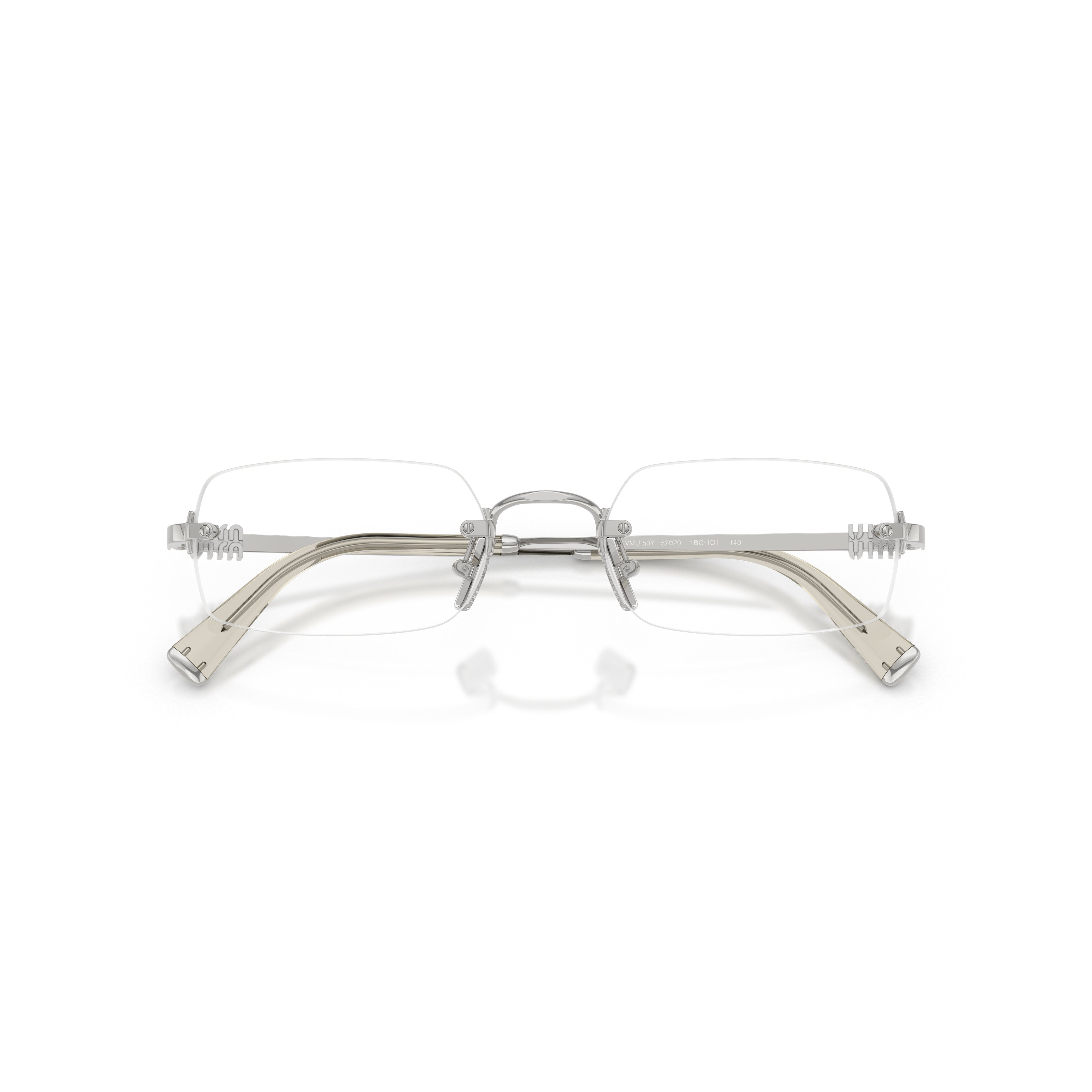 0mu 50yv Rimless Eyeglasses