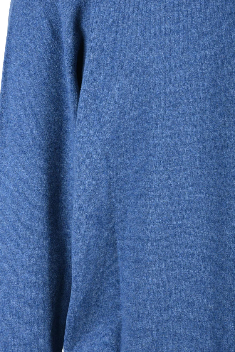 Cashmere Knit Polo Light Blue