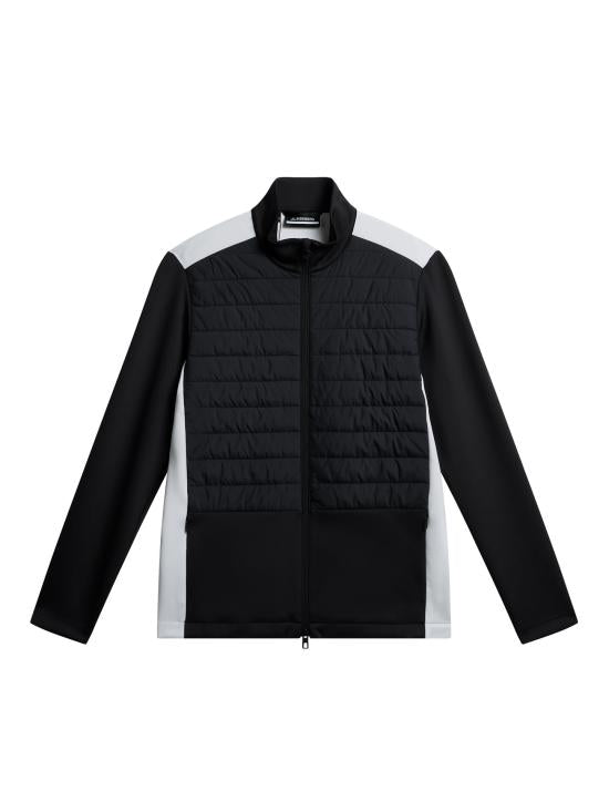 Quilted Front Panel Jacket with Contrasting Sides