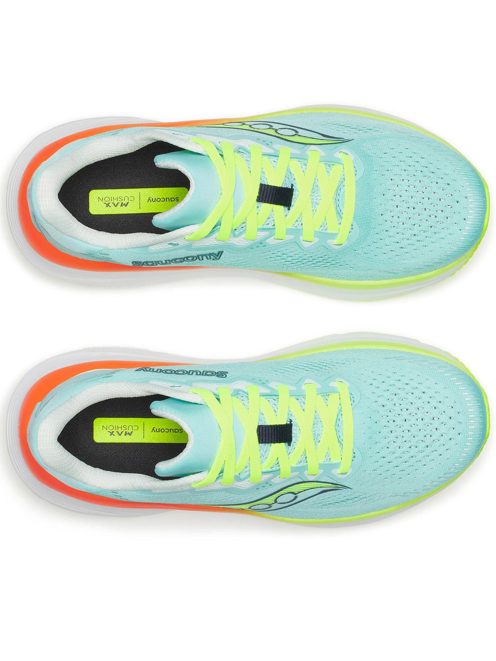 Breathable Mesh Athletic Sneakers with Neon Accents