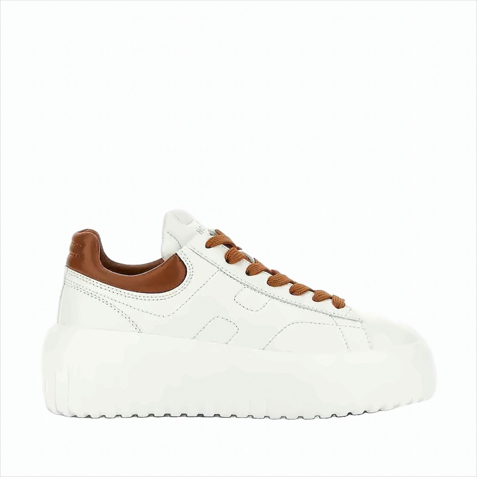 Elegant White Leather Sneakers