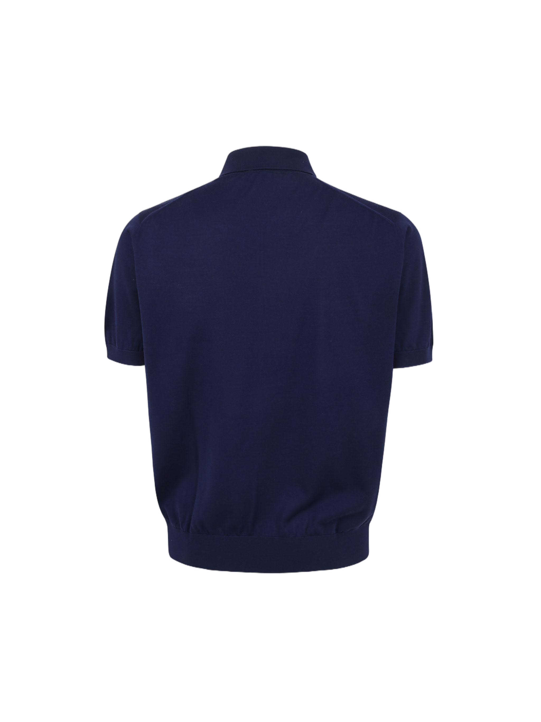 Zip-Closure Polo Sweater with Fitted Waistband