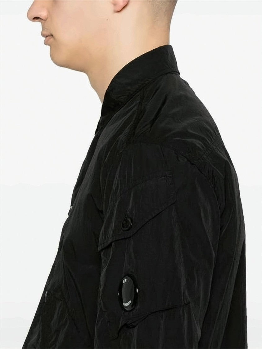 Boxy Short-Sleeve Jacket with Button-Up Front