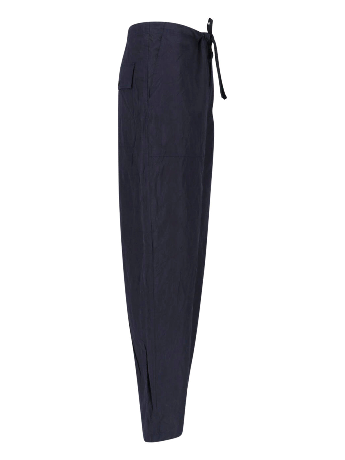 Deep Navy Walk Easy Wide-Leg Trousers