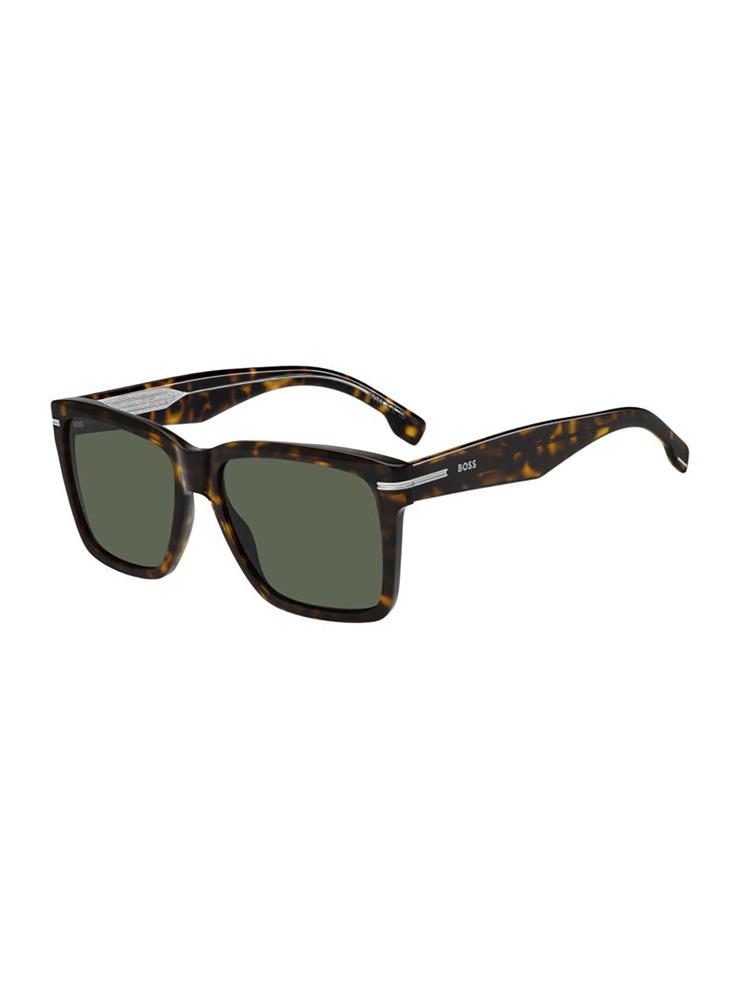 Oversized Square Sunglasses with Tortoiseshell Pattern