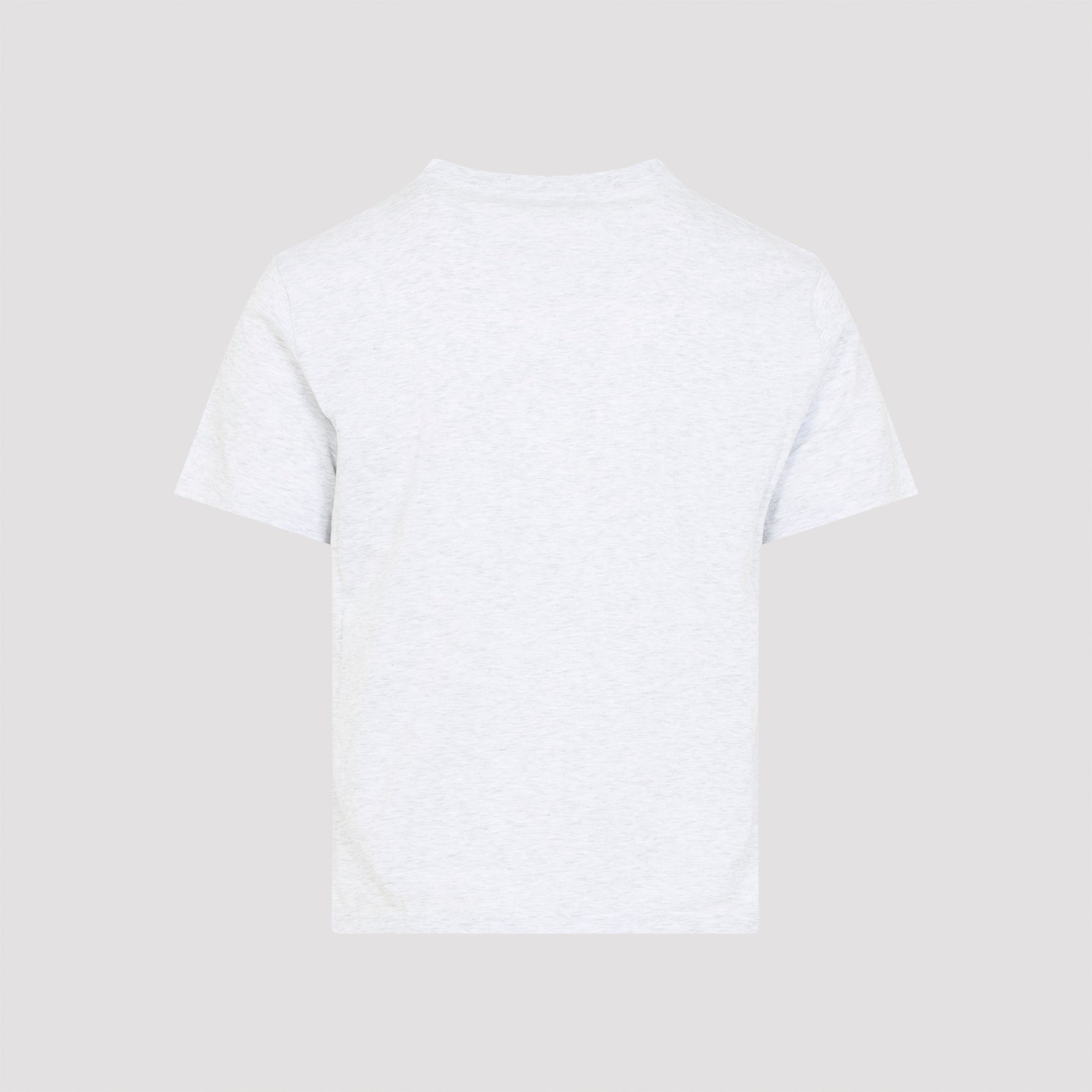 Soft Mélange Light Grey Cotton Jersey T-Shirt