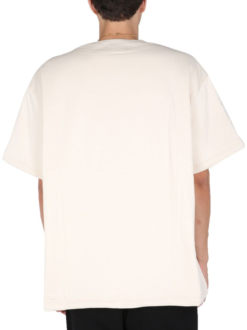 Padded T-Shirt With Embroidered Logo