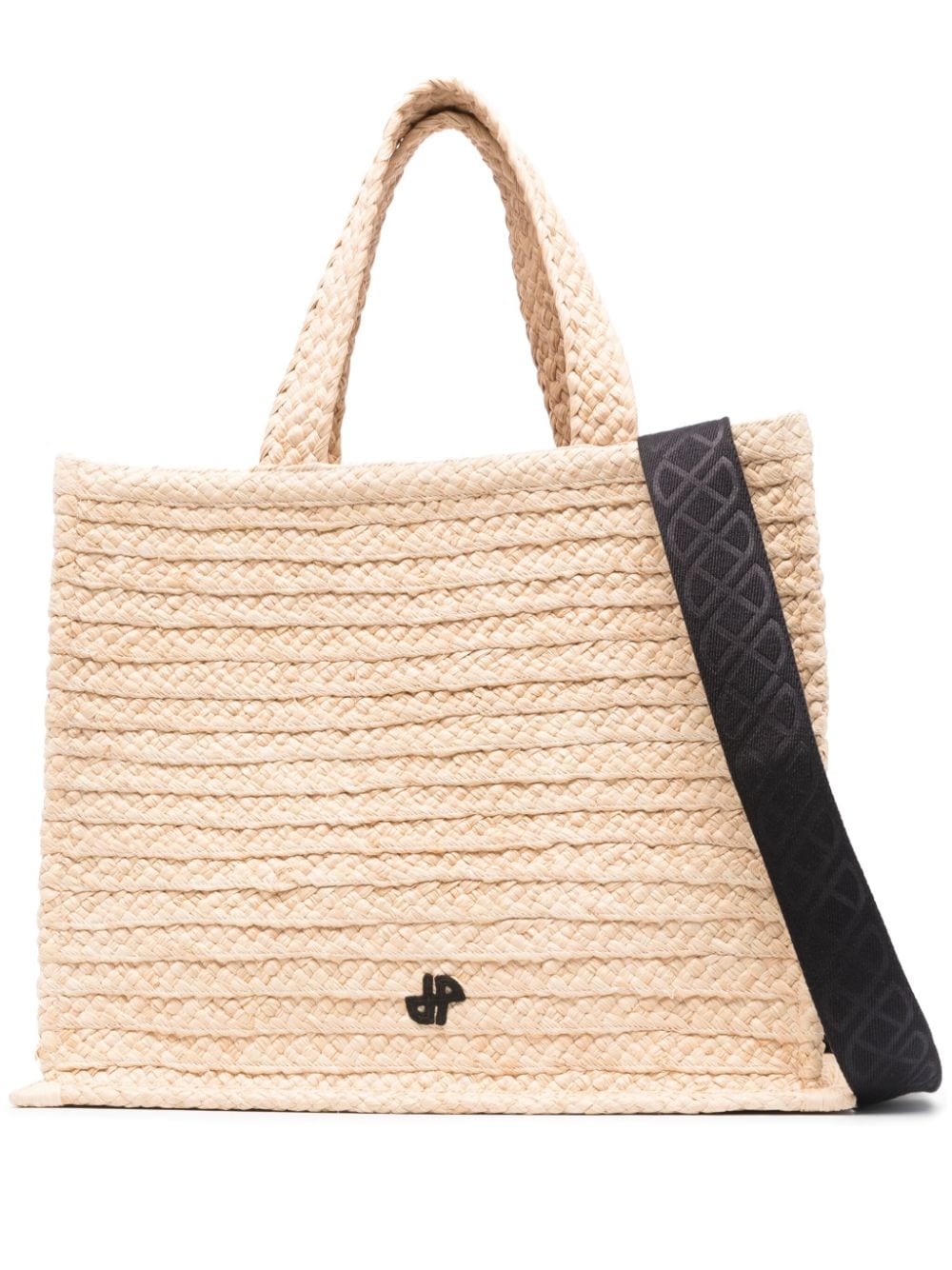Textured Vanilla White Raffia Handbag