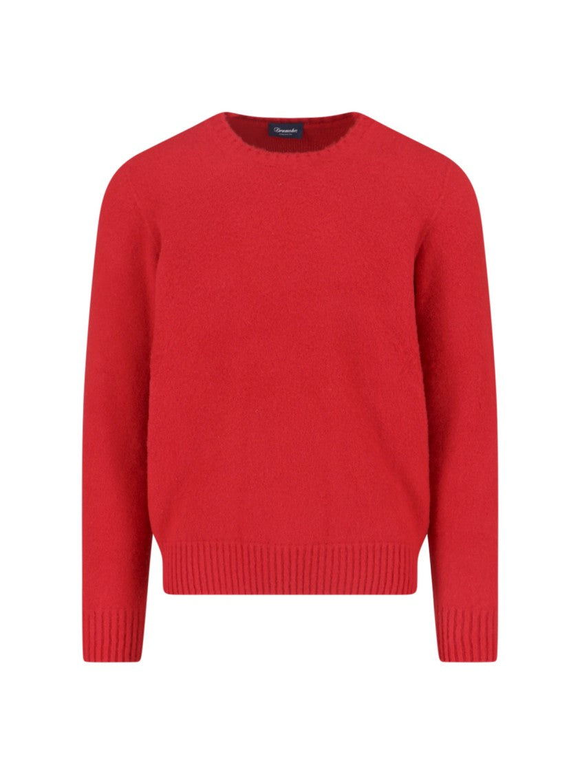 Cashmere Sweater, Red, Crew Neck, Long Sleeves