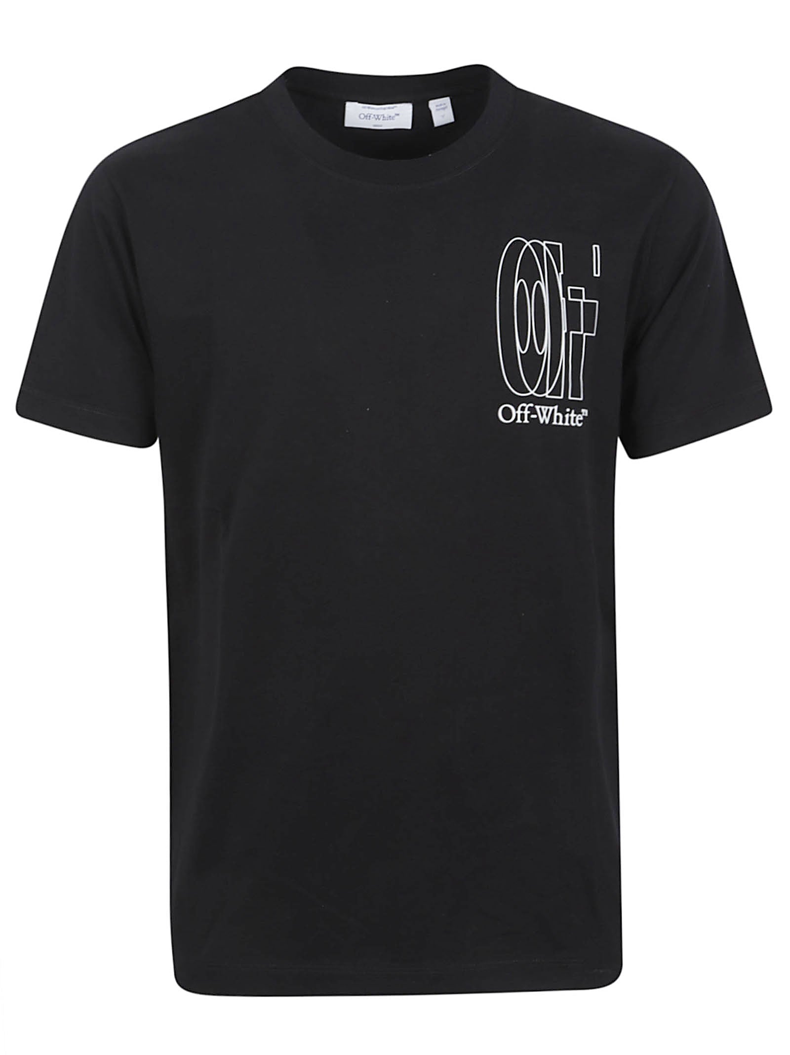 Graphic Black T-Shirt with Intricate Line Design