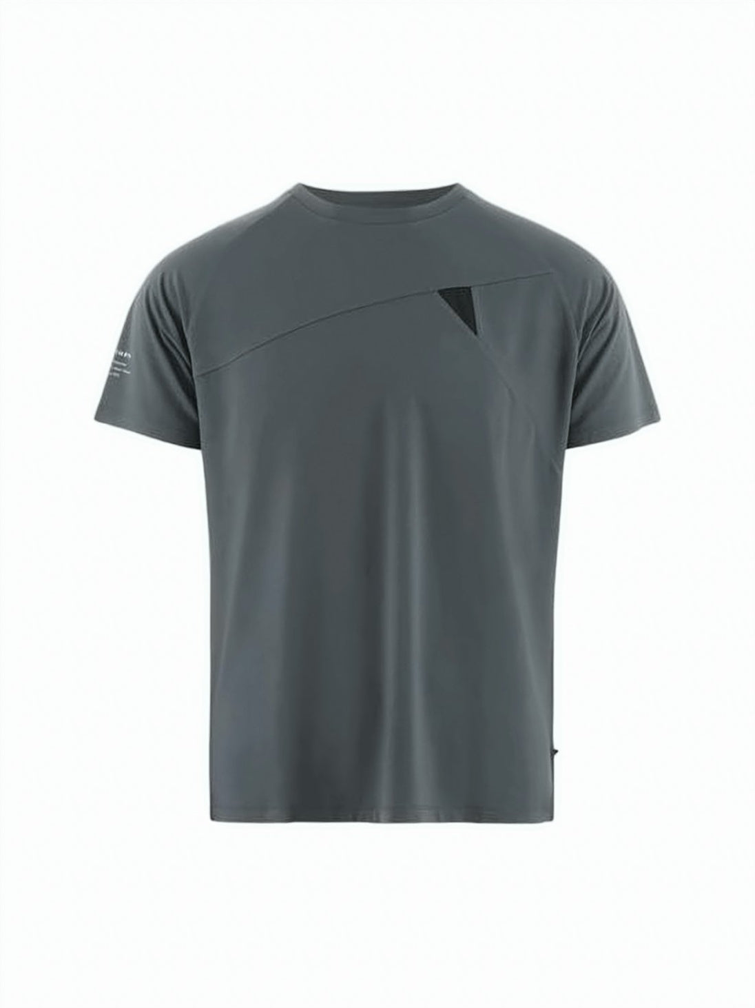 Relaxed Fit Grey T-Shirt with Subtle Seam