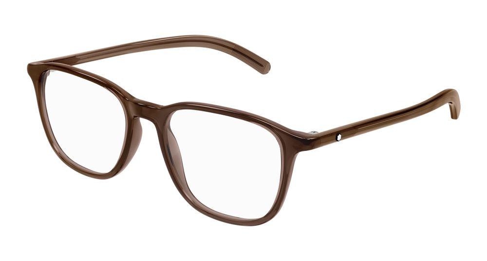 Eyeglasses Montblanc MB0386O 003 Brown Brown Transpare 52/17/145