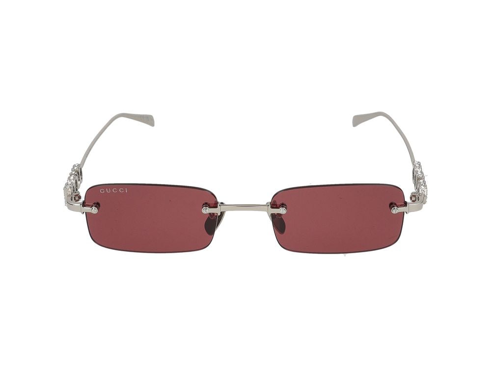 Sunglasses Gucci GG1808S 004 silver silver red 52/20/145