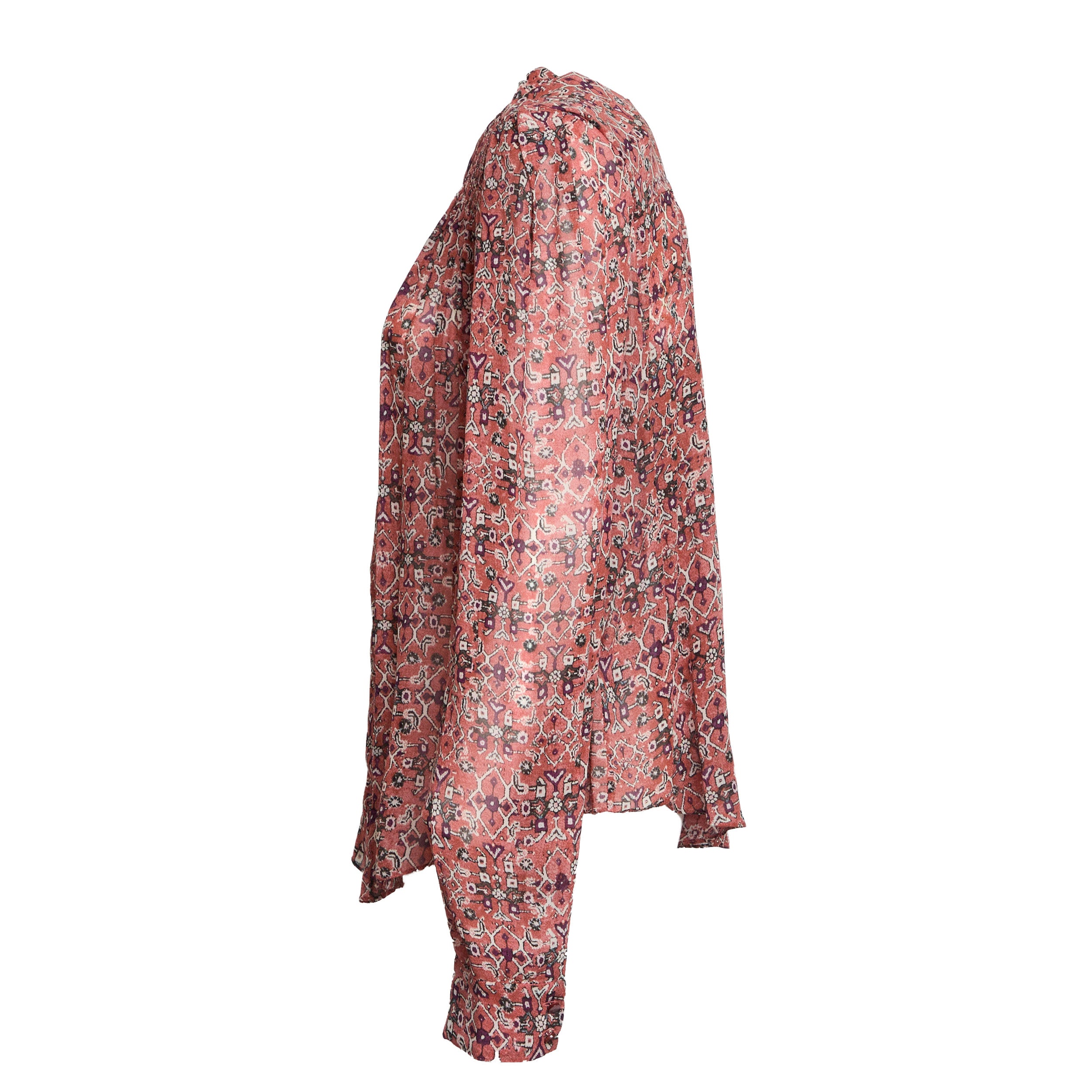 Noeline Blouse In Printed Crêpe