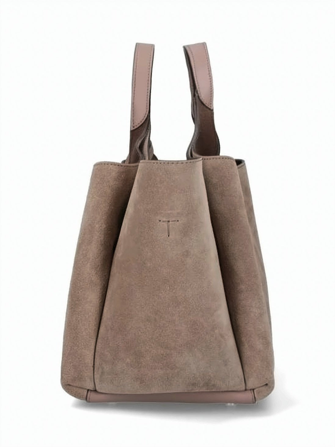 Mini Tote Bag with Suede Finish