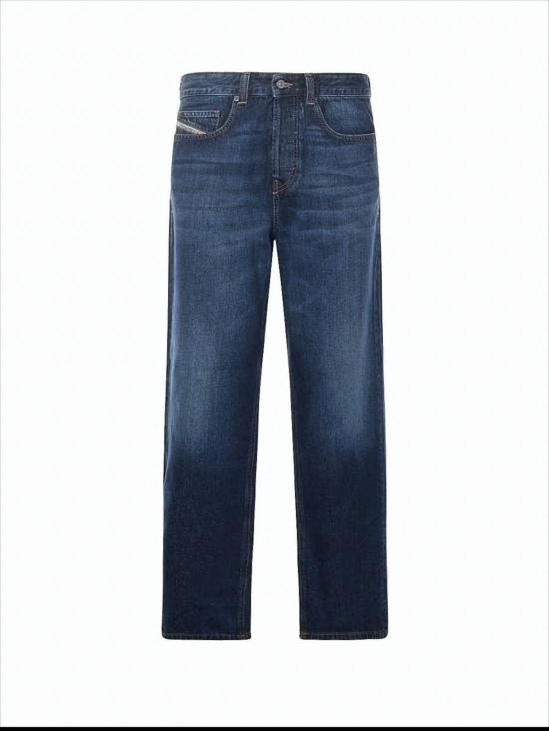 Straight-Leg Denim Pants
