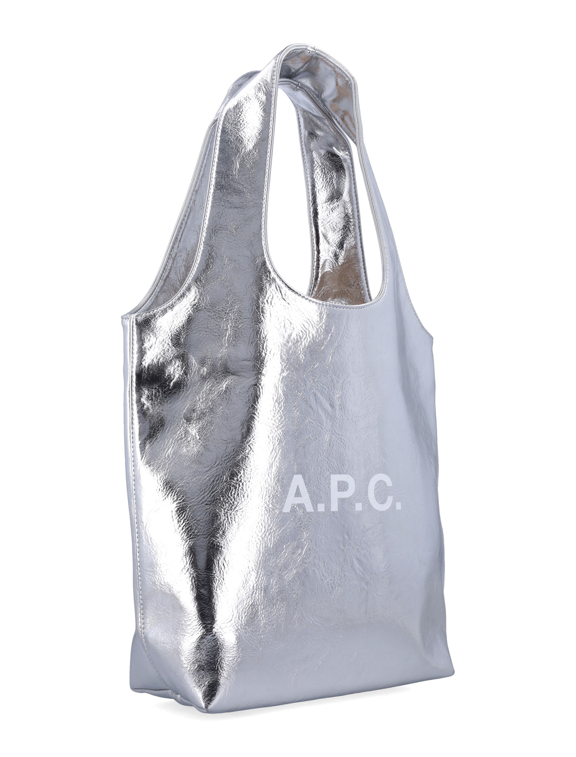 Contemporary Metallised Small Tote with Carry Options