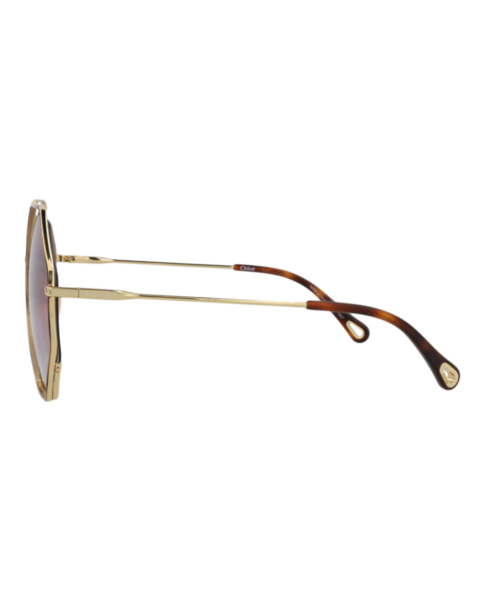 Square-Frame Metal Sunglasses