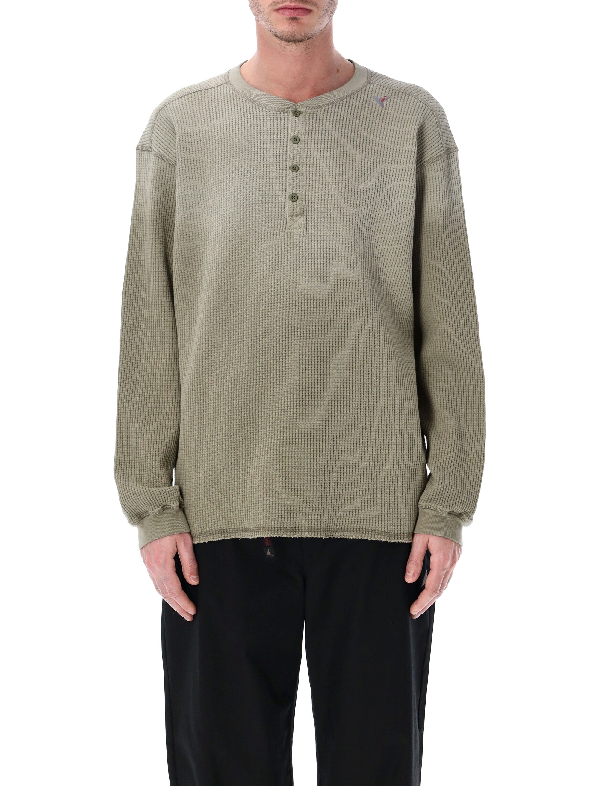 Bee Sun Faded Waffle Serafino Top